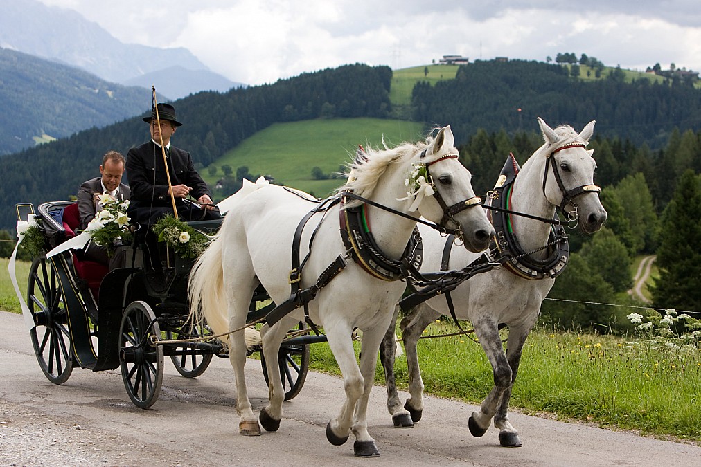 Hochzeitskutsche Flachau Österreich